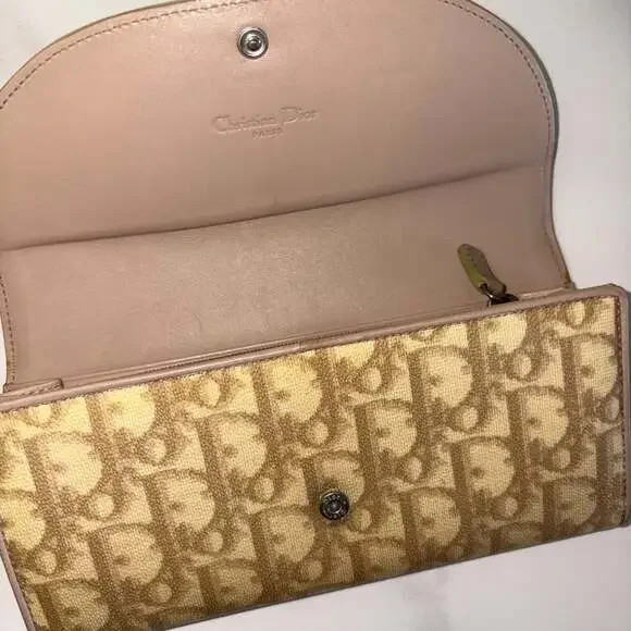 Christian Dior Vintage Trotter Romantique Bow Long Continental Wallet - Picture 11 of 13